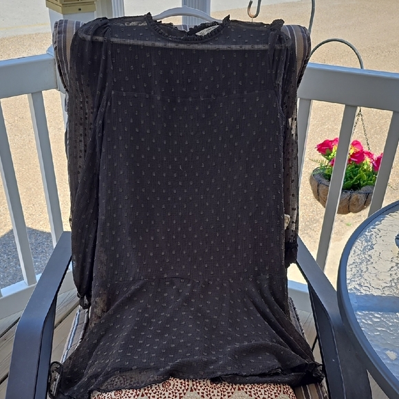 Zara Dresses & Skirts - Stylish Black Sheer Top